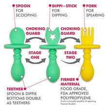 Load image into Gallery viewer, The Teething Egg - Official Product, Made in The USA – 6 Product Bundle with Mint Egg, Mint Molar Magician, Mint &amp; Yellow Eggware Utensils Feeding Set, Grippie Stick, Egg Shell &amp; Molar Shell
