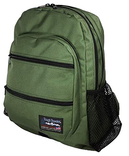 Tough Traveler Super Cay - Made in USA Ergonomic Backpack (Regular, Olive)