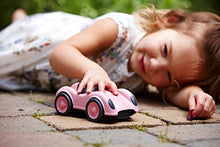Load image into Gallery viewer, Green Toys Race Car, Pink - Pretend Play, Motor Skills, Kids Toy Vehicle. No BPA, phthalates, PVC. Dishwasher Safe, Recycled Plastic, Made in USA.
