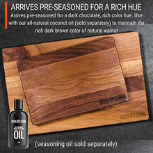 Load image into Gallery viewer, Large Walnut Wood Cutting Board Made in USA by Virginia Boys Kitchens - 20x15 American Hardwood Chopping and Carving Countertop Block with Juice Drip Groove - United States of Made
