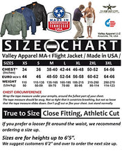 Load image into Gallery viewer, Valley Apparel LLC Made in USA Men&#39;s MA-1 Nylon Flight Jacket, Replica Blue (True Navy), XS
