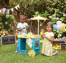 Load image into Gallery viewer, Little Tikes 2-in-1 Lemonade and Ice Cream Stand with 25 Accessories and Chalkboard for Kids Ages 2 Plus
