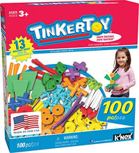 Load image into Gallery viewer, TINKERTOY ‒ 100 Piece Essentials Value Set ‒ Ages 3+ Preschool Education Toy
