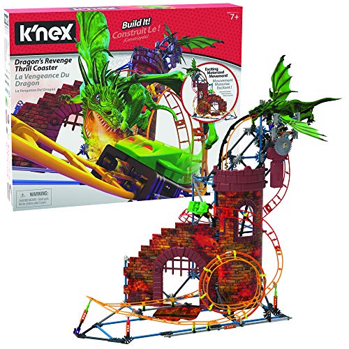 K'NEX Dragon's Revenge Thrill Coaster - 578 Parts - Roller Coaster Toy - Ages 7 & Up