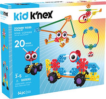 Load image into Gallery viewer, K&#39;NEX Kid K&#39;Nex – Zoomin&#39; Rides Building Set – 64Piece – Ages 3 &amp; Up Preschool Educational Toy Building Set
